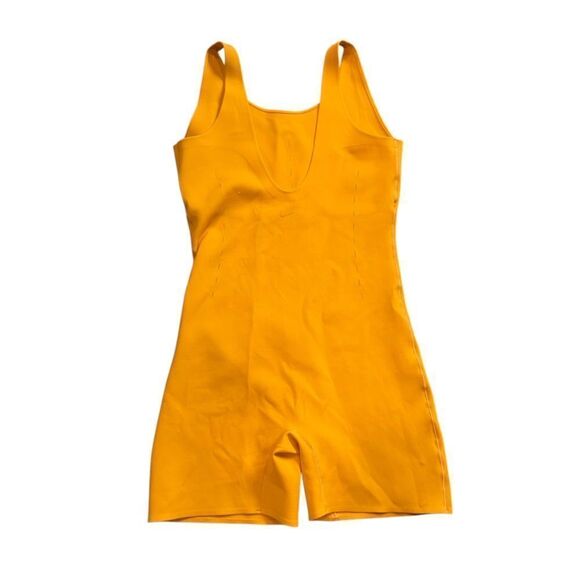 Nike Dri-FIT Yellow Orange Romper Training Bodysuit - Picture 7 of 9